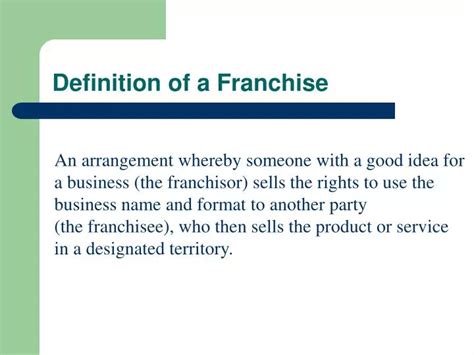 12 Franchise Definition Tips To Pass Ap Gov