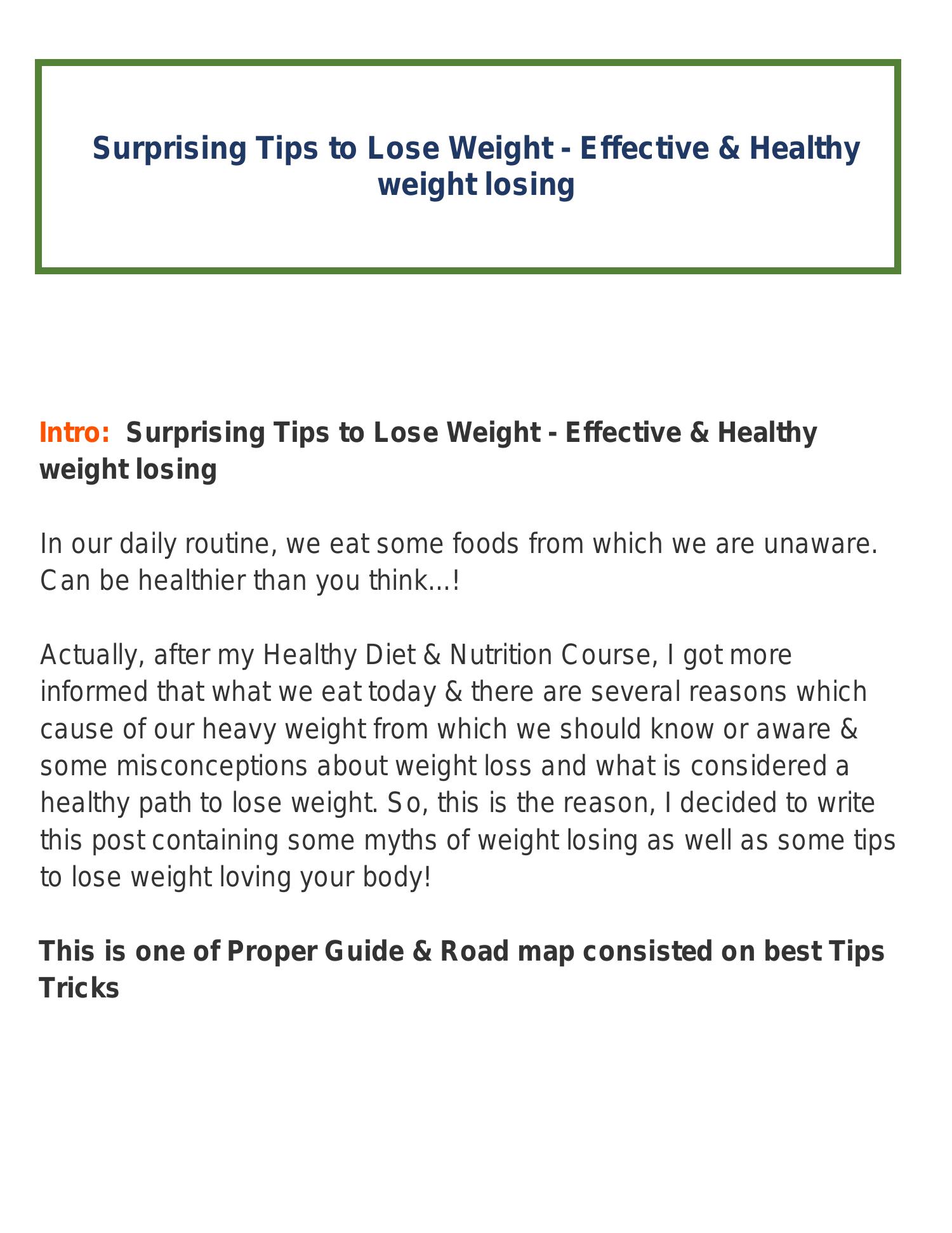 13+ Weight Tips To Know