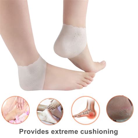 2 Pieces Heel Protector Protective Sleeve Heel Spur Pads For Relief