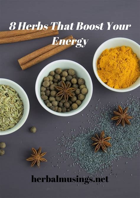 8 Herbs That Boost Your Energy Herbal Musings