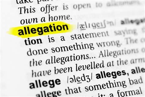 Allegation: Understanding Common Claims