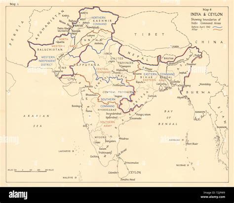 British India 1942 Map