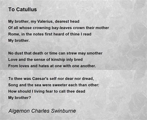 Catullus Carmen 6 Notes