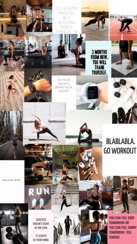 Collage Fitness Aesthetic Fitness Motivation Wallpaper Fitness