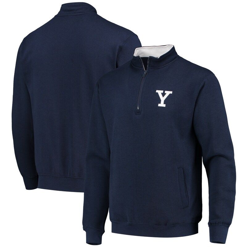 Colosseum Men S Colosseum Navy Yale Bulldogs Tortugas Logo Quarter Zip