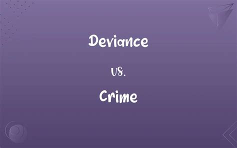 Deviance Vs Crime Ex