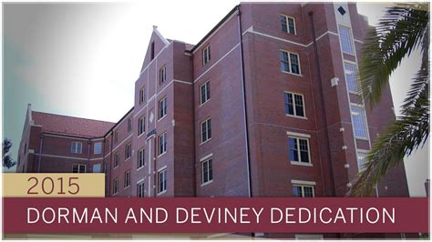 Dorman And Deviney Residence Halls Dedication Youtube