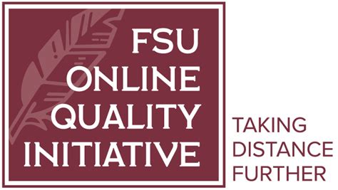 Fsu Online Quality Initiative Office Of Digital Learning