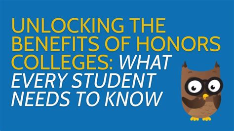 Honors Student Guide: Unlocking Benefits