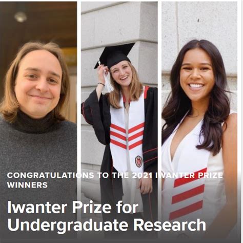 Honors Students Recognized As 2021 Iwanter Prize Winners L S Honors