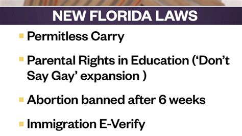 Hundreds Of New Florida Laws Go Into Effect