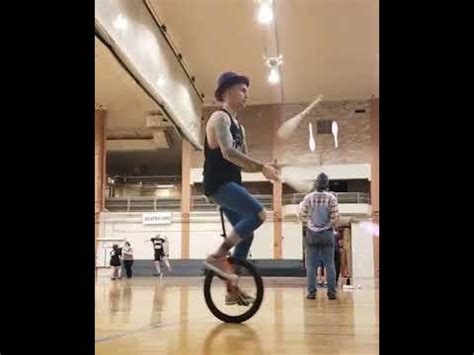 Juggling On A Unicycle Jared The Juggler Youtube