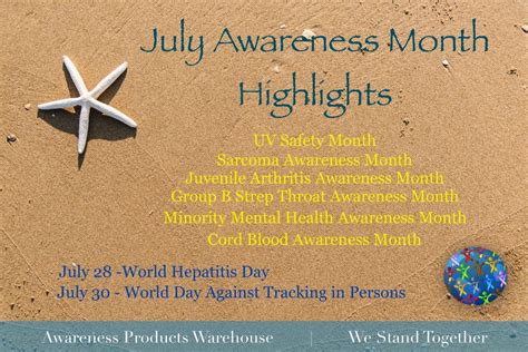 July Awareness Month