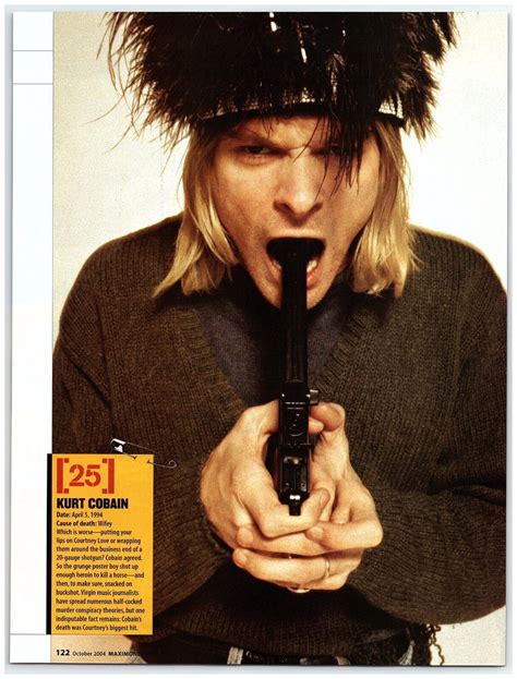 Kurt Cobain Rip Gun In Mouth Date Of Death Courtney Love Magazine