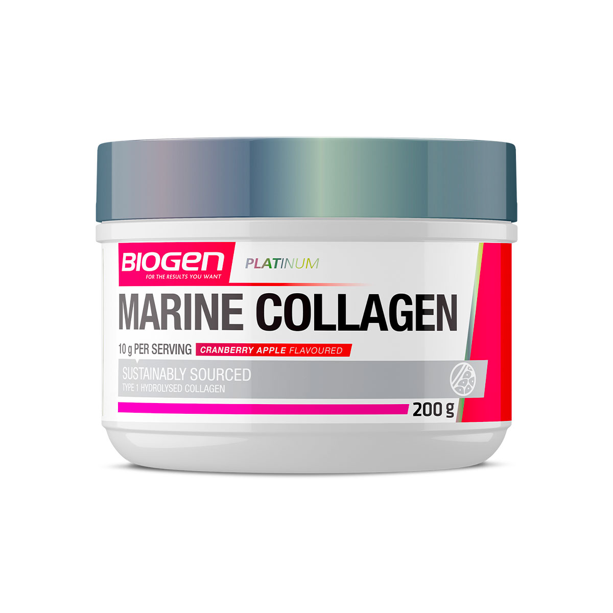 Marine Collagen Powder Cranberry Apple 200G Biogen