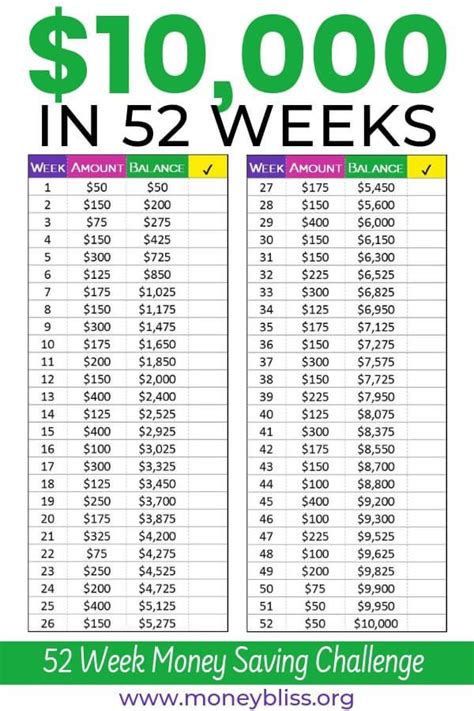 Money Challenge Printable 2024