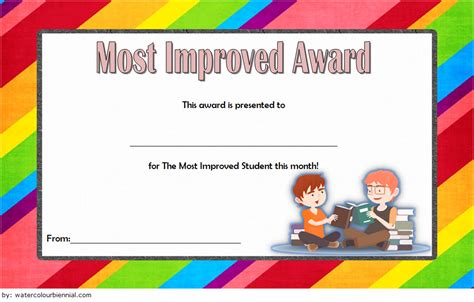 Most Improved Student Certificate Printable 10 Best Ideas