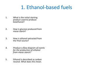 Mrs Abrey Lesson 26 Biofuels