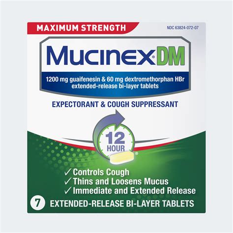 Mucinex Dm Max Strength Extended Release Bi Layer Tablets