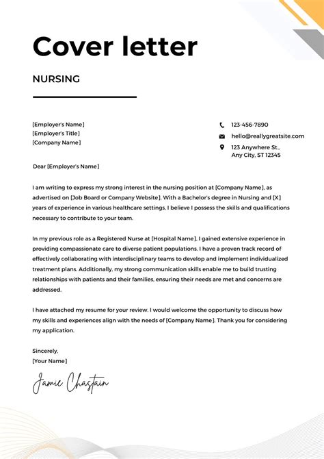 New Grad Nurse Cover Letter Free Sample Download Nursing Cover