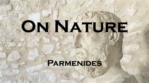 Parmenides On Nature Study Text