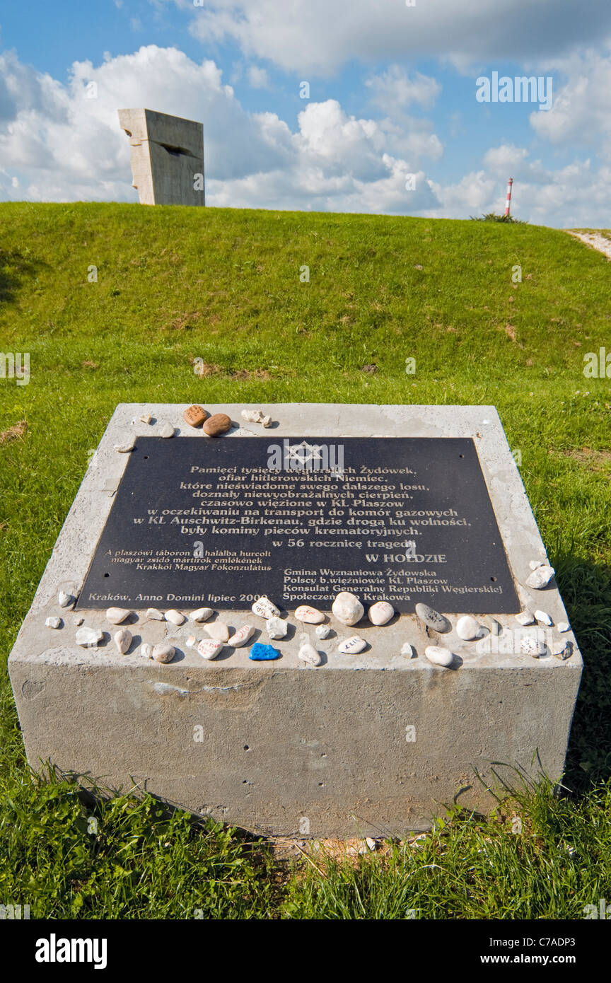 Plaszow Labor And Concentration Camp Memorial Krakow Poland Stock