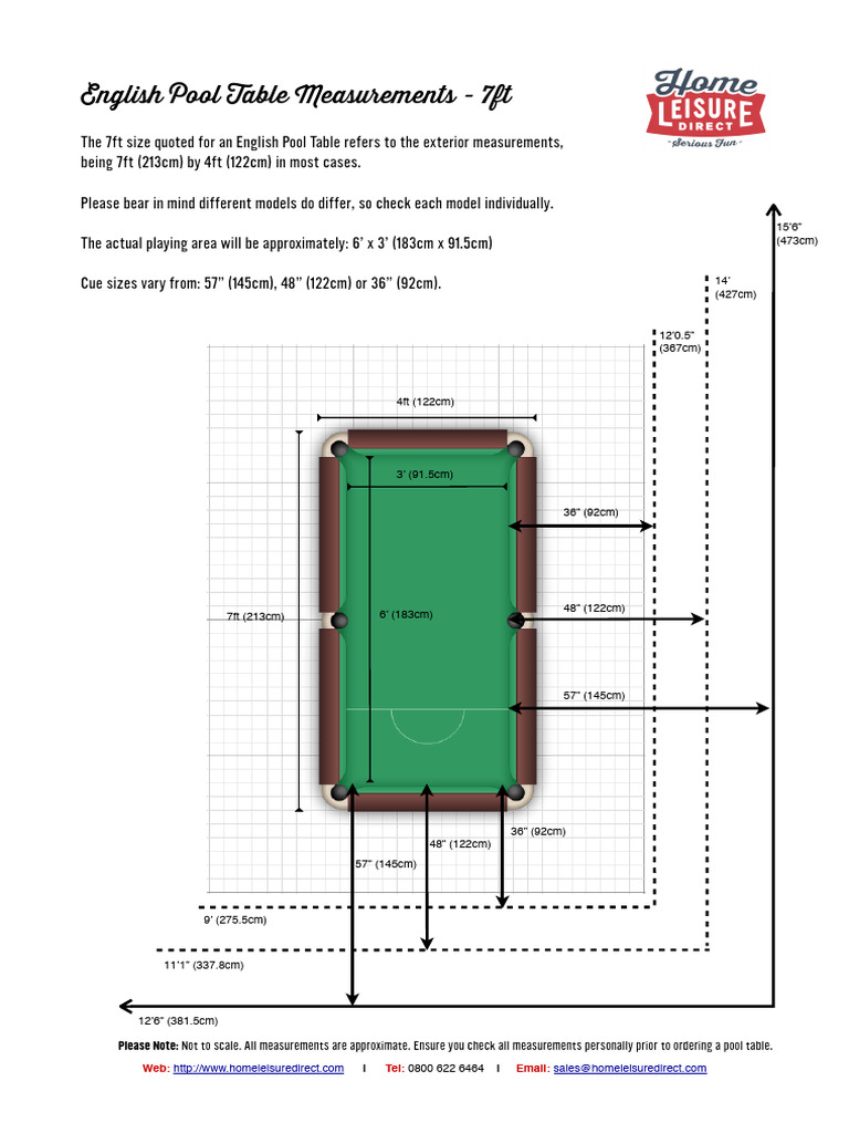 Pool Table Measurements: Perfect Fit Guaranteed