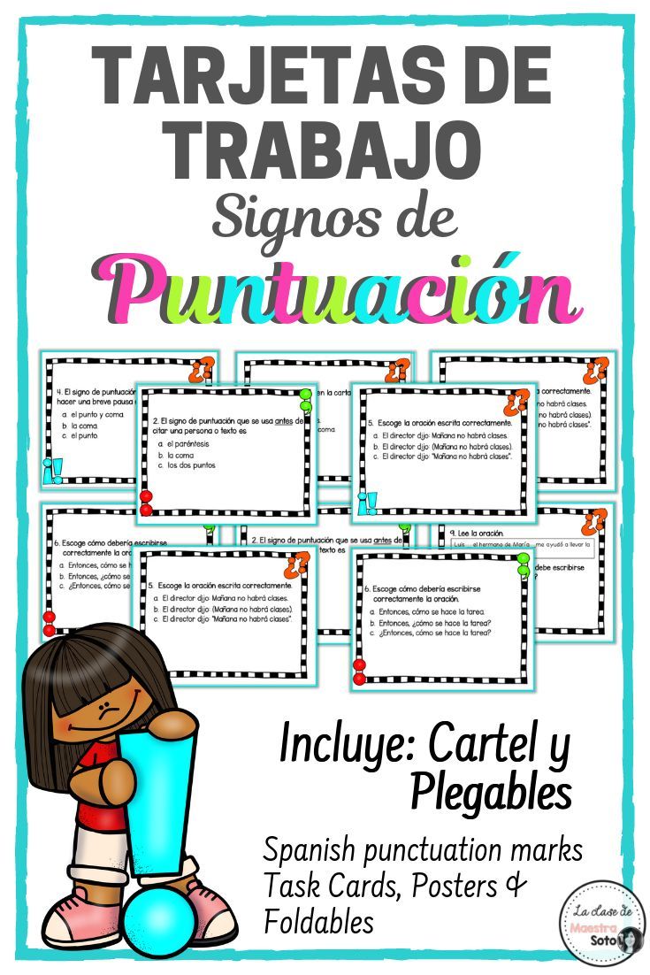 Punctuation Carteles De Puntuaci N Carteles De Gram Tica