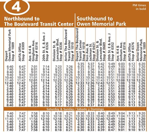 Route 4 Eastside Lancaster Schedule