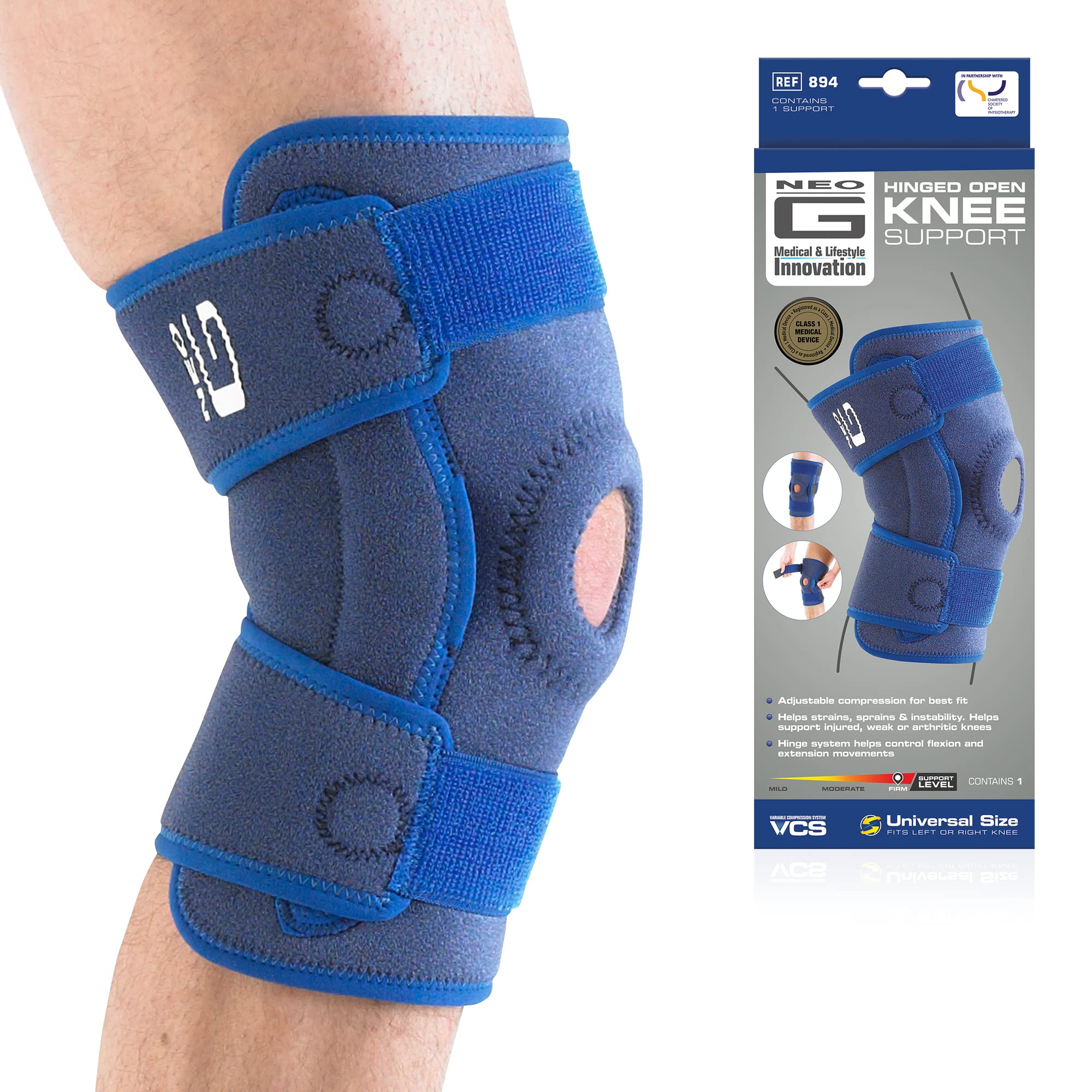 Short Amp Lightweight Knee Brace Patellar Tracking Support For Running