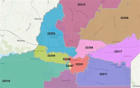 Tallahassee Zip Codes Map Tulsa Zip Code Map