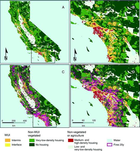 The Wildland Urban Interface Wui In 2000 With And Without Fire