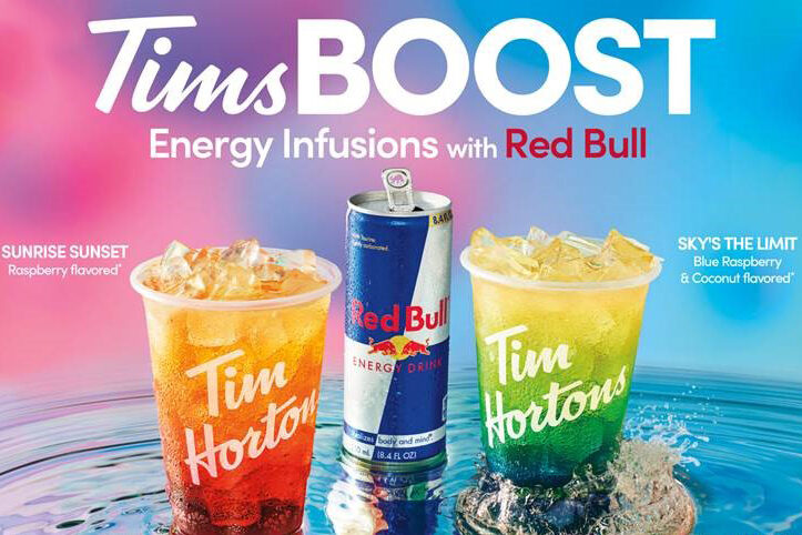 Tim Hortons Launches Tims Boost Energy Infusion Beverages With Red Bull