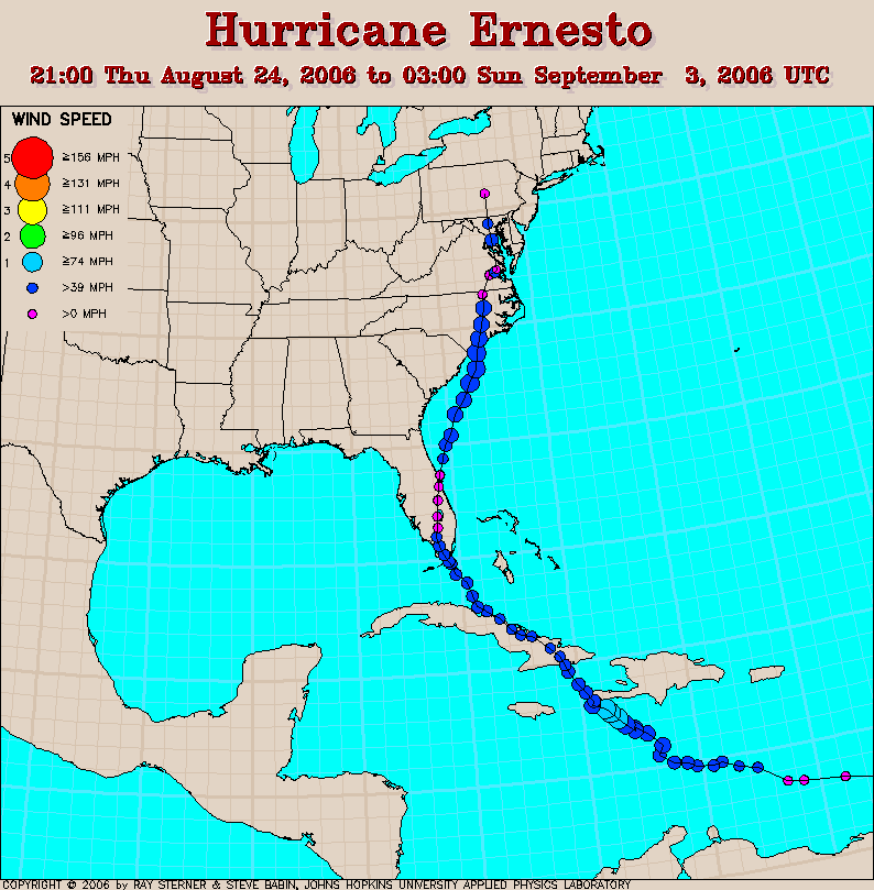 Tropical Storm Ernesto: Track Updates