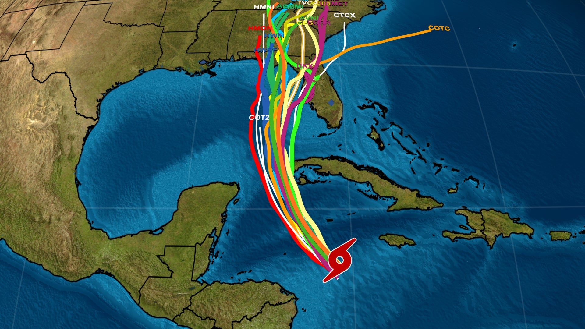 Tropical Storm Helene Florida Hurricane Tracker Spaghetti Models Impact