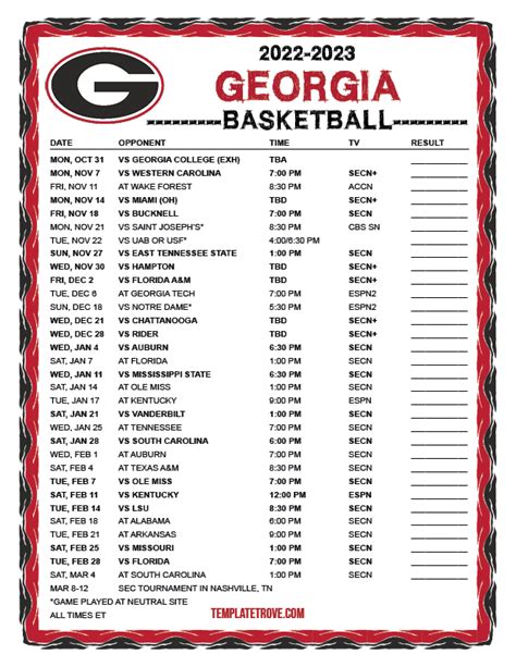 Uga 2025 Football Schedule Updates Updates Eric Jonathan