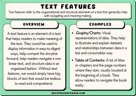 What Do Text Features Means