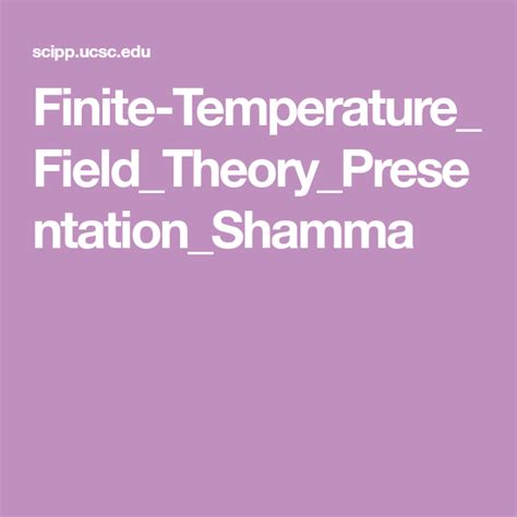 Why Finite Temperature Theory Matters? Simplified