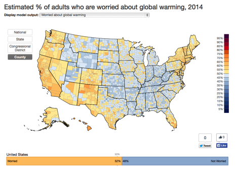 Yale Climate Opinion Map