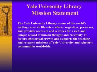 Yale Mission Statement: Guiding Excellence In Education