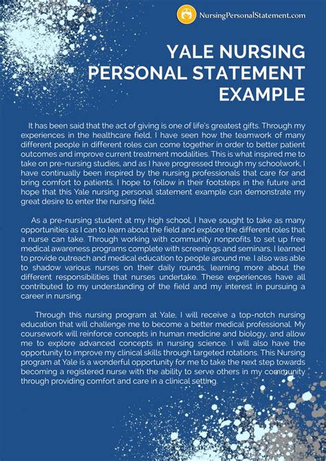 Yale Personal Statement