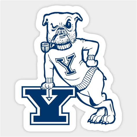 Yale Vintage Mascot Logo By Osprey Yale Bulldogs Mascot Yale